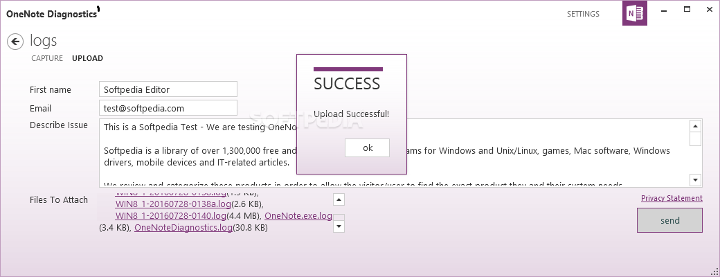 Photo #4 for OneNote Diagnostics