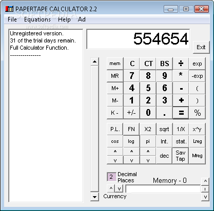 xPapertape Calculator Logo