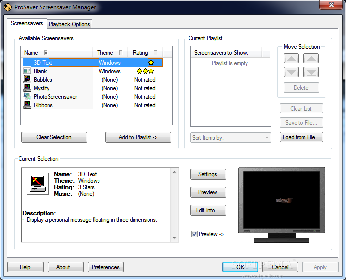 ProSaver Screensaver Manager Logo