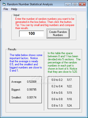 Random Numbers Statistical Analysis Logo
