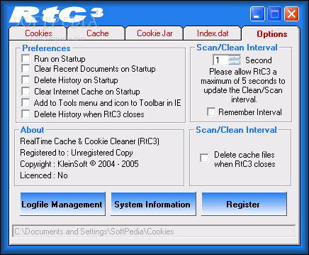 Photo #3 for RealTime Cookie & Cache Cleaner