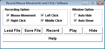 Record Mouse Movements and Clicks Software Logo