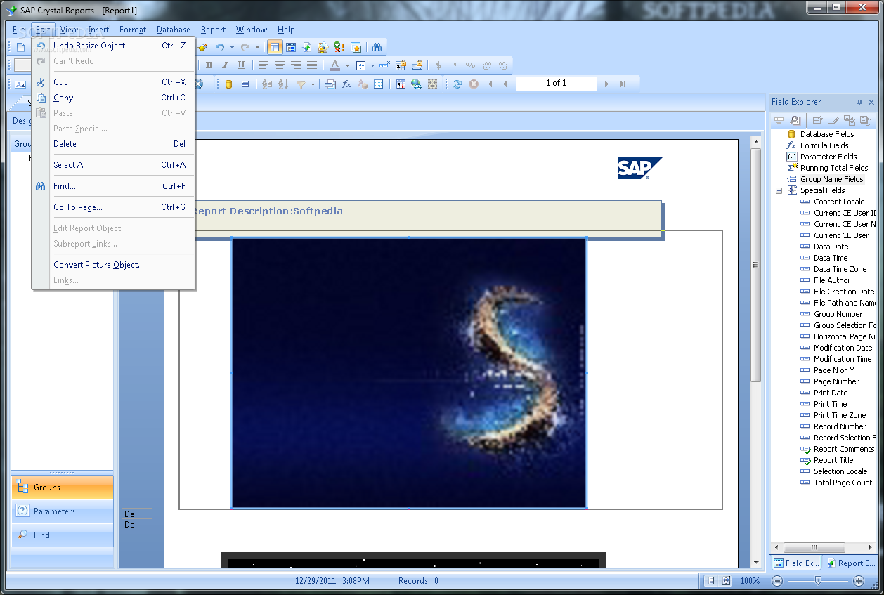 Photo #2 for SAP Crystal Reports