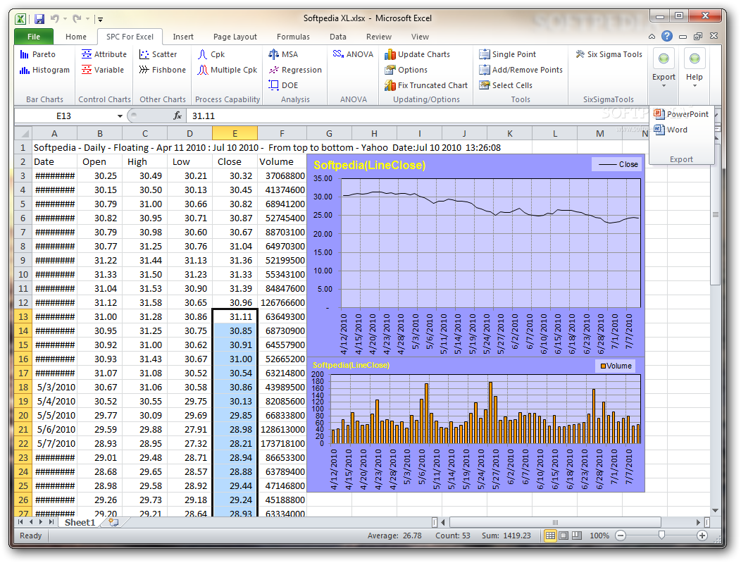 Photo #5 for SPC for Excel