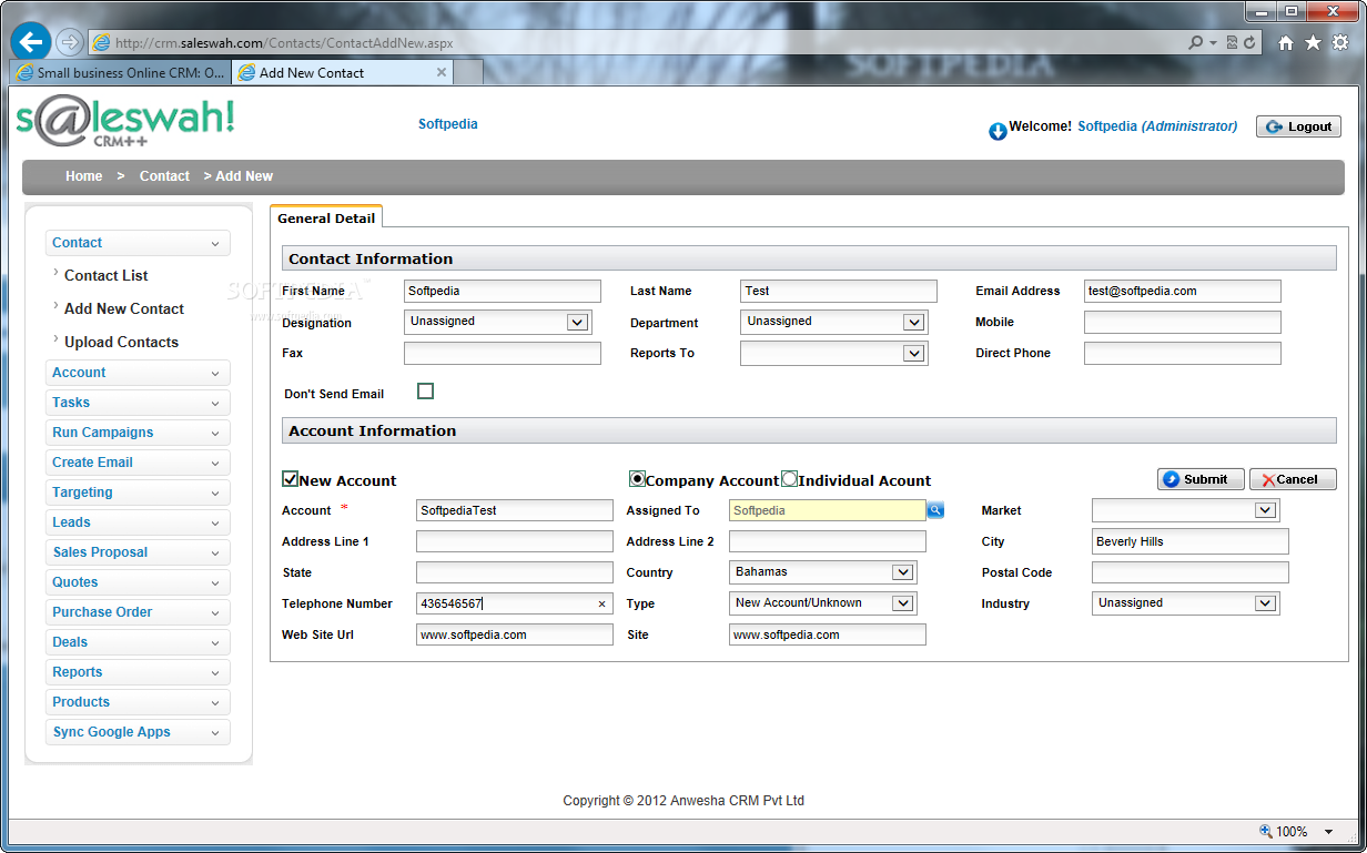 Photo #5 for Saleswah Lite Outlook CRM Addin