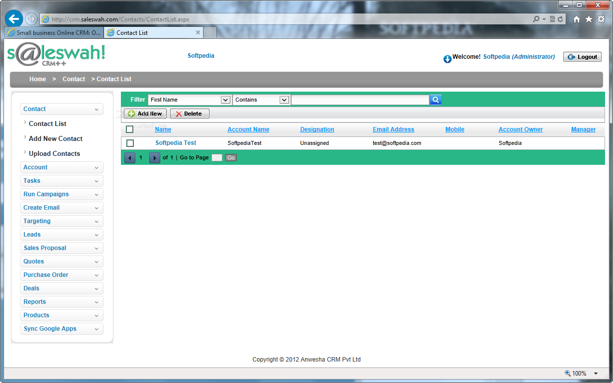 Photo #6 for Saleswah Lite Outlook CRM Addin