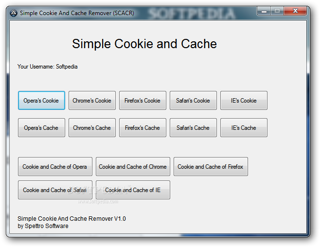 Photo #1 for Simple Cookie and Cache Remover