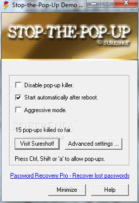 Photo #1 for Stop-the-Pop-Up