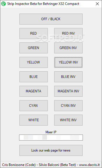 Strip Inspector Beta for Behringer X32 Compact Logo