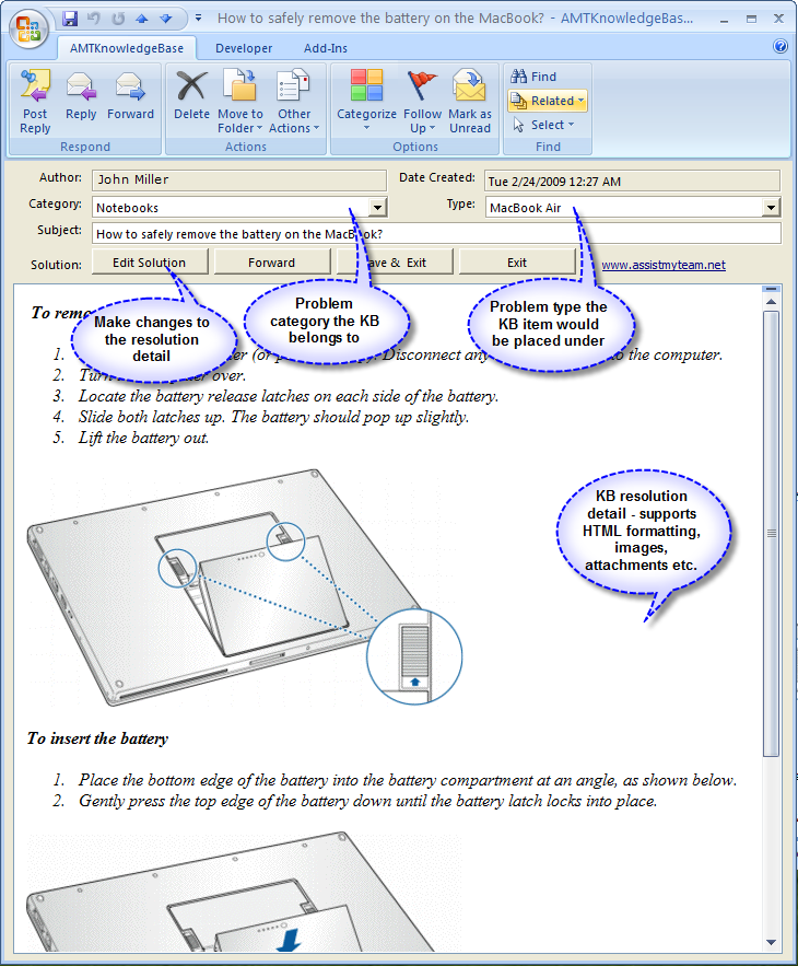 Photo #5 for SupportCalls with Outlook