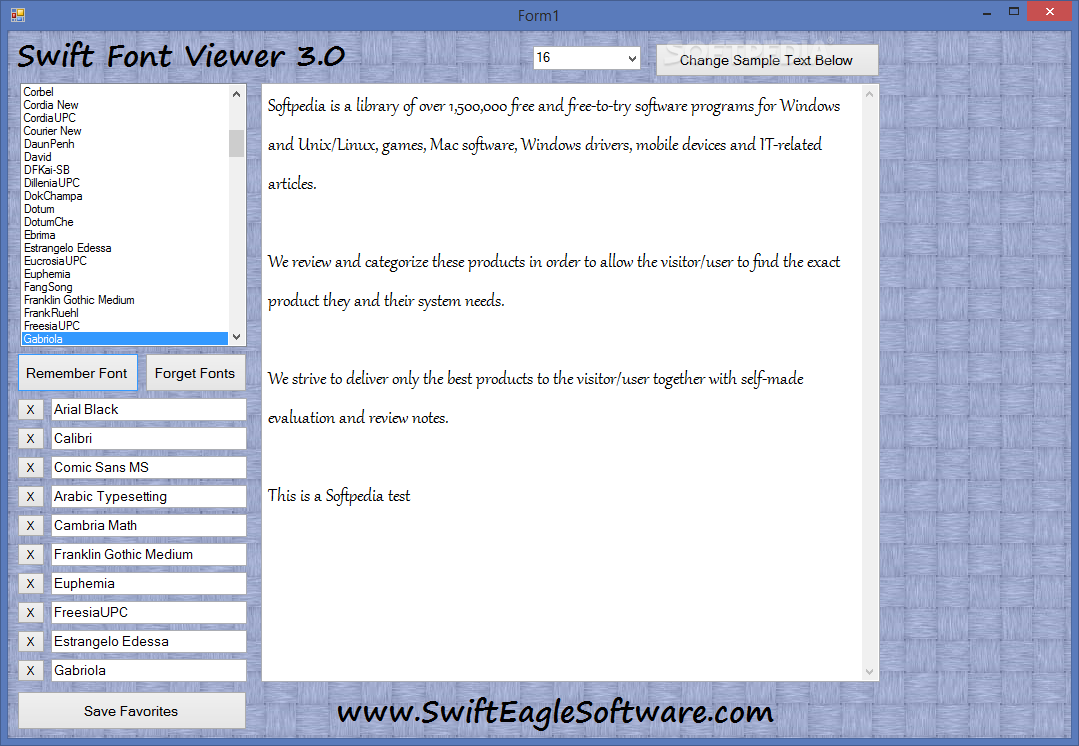 Swift Font Viewer Logo