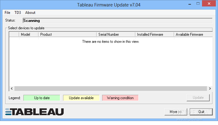 Photo #1 for Tableau Firmware Update