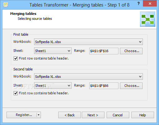 Photo #6 for Tables Transformer for Excel