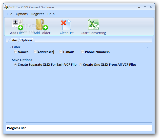 Photo #2 for VCF To XLSX Convert Software