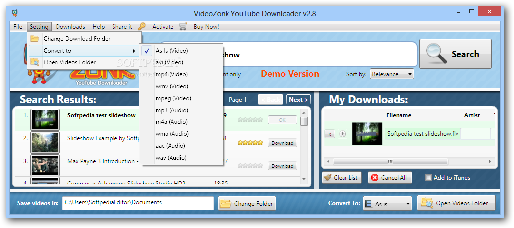 Photo #2 for VideoZonk Youtube Downloader