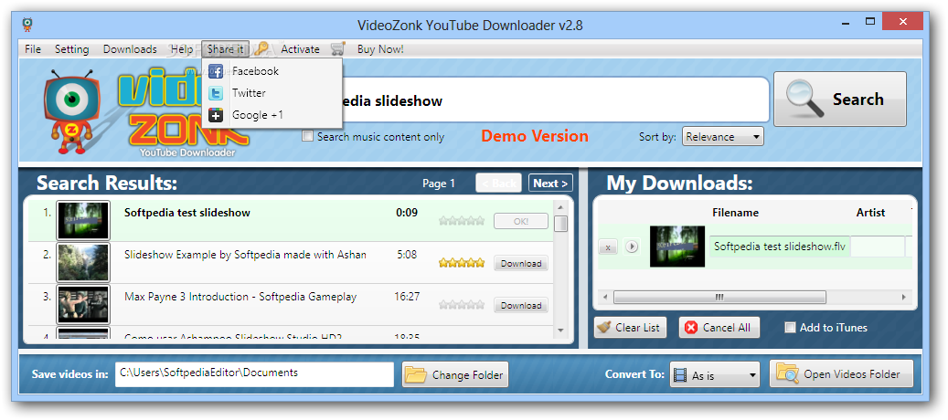 Photo #4 for VideoZonk Youtube Downloader