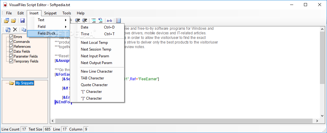 Photo #5 for VisualFiles Script Editor