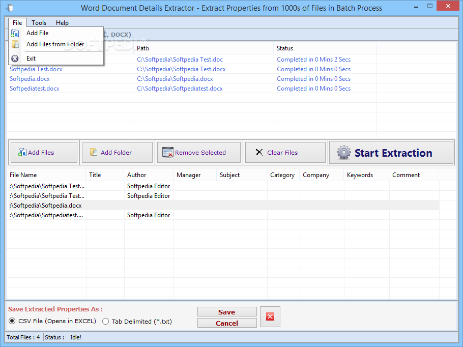 Photo #3 for Word Document Details Extractor