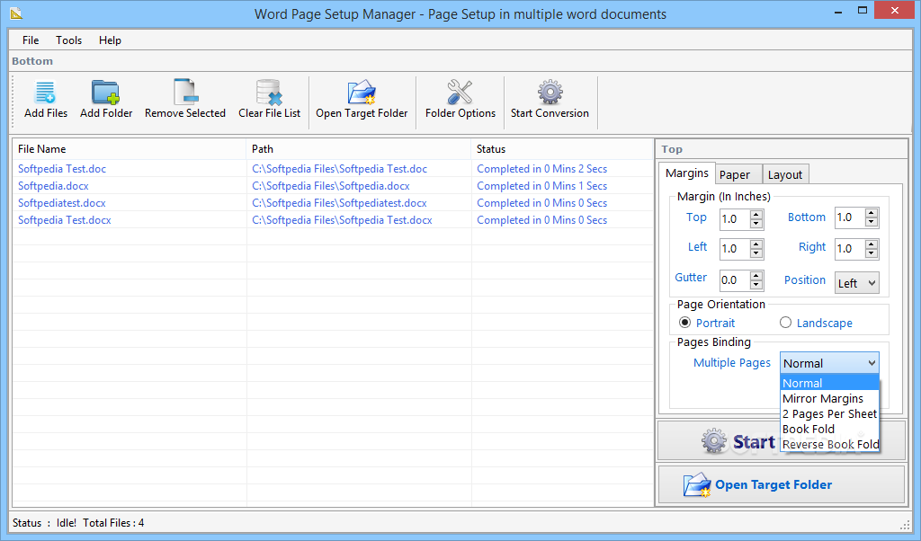 Photo #1 for Word Page Setup Manager