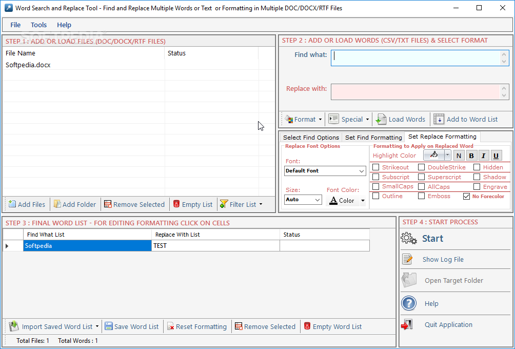 Photo #1 for Word Search and Replace Tool