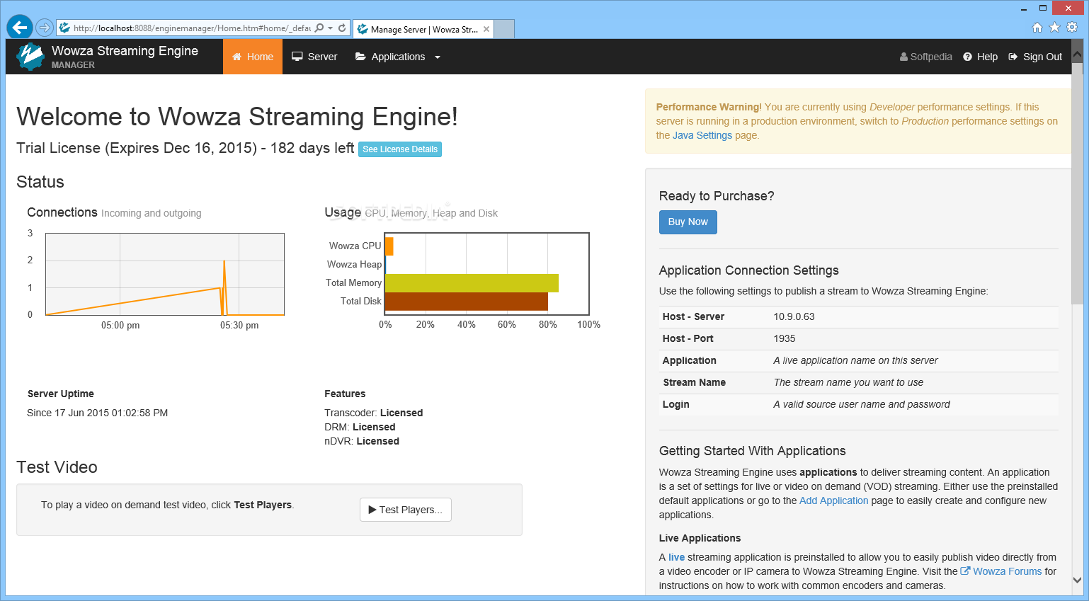 Photo #1 for Wowza Streaming Engine