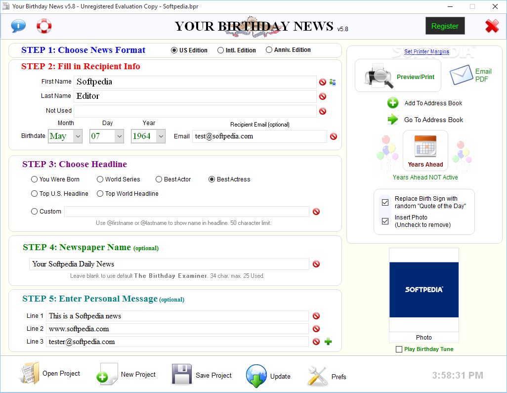 Your Birthday News Logo