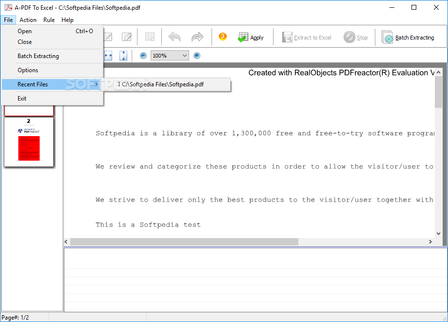 Photo #2 for A-PDF To Excel