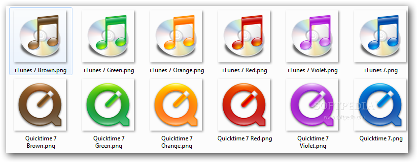 Photo #1 for iTunes And Quicktime icons