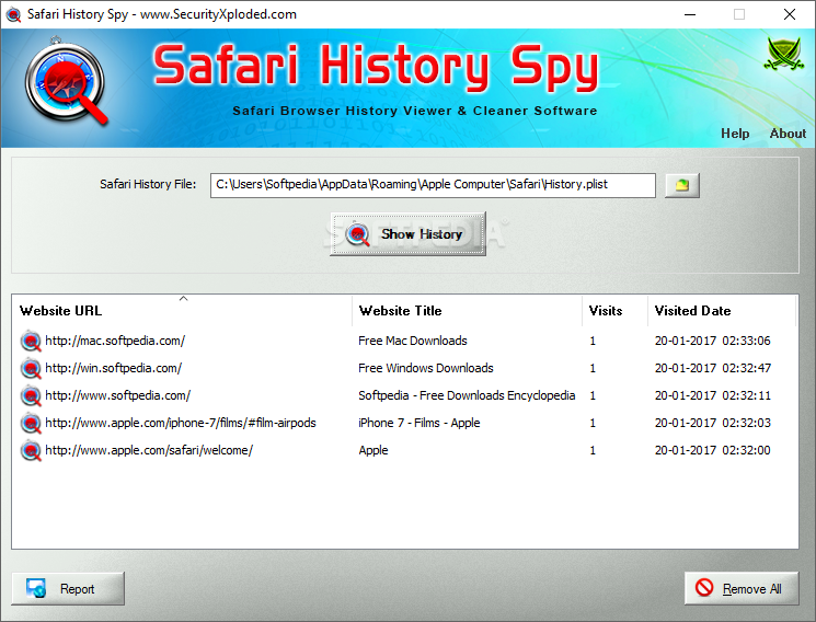 Photo #1 for Safari History Spy