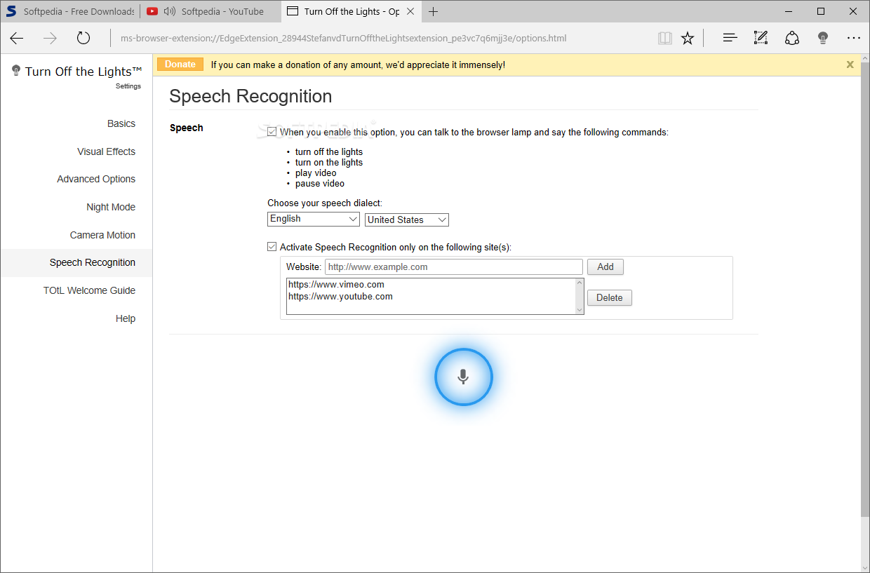 Photo #12 for Turn Off the Lights for Microsoft Edge