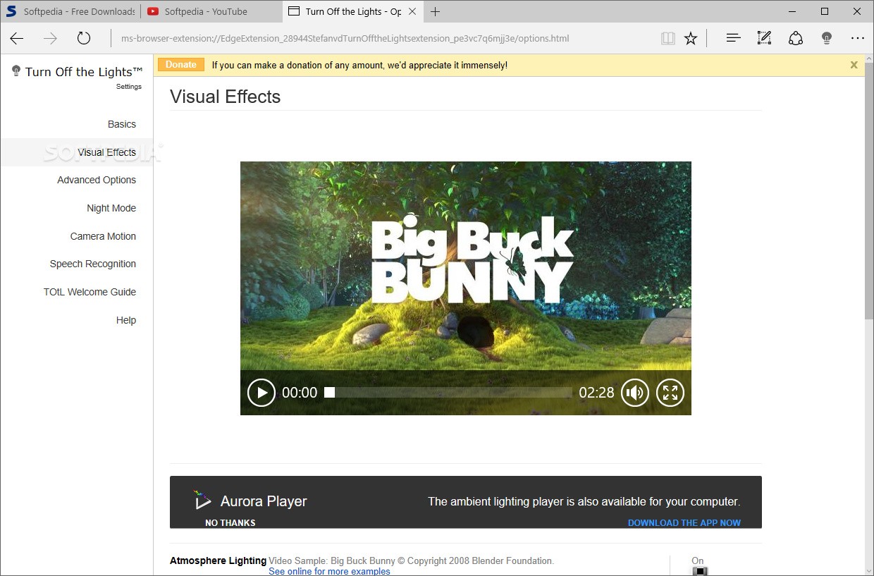 Photo #5 for Turn Off the Lights for Microsoft Edge