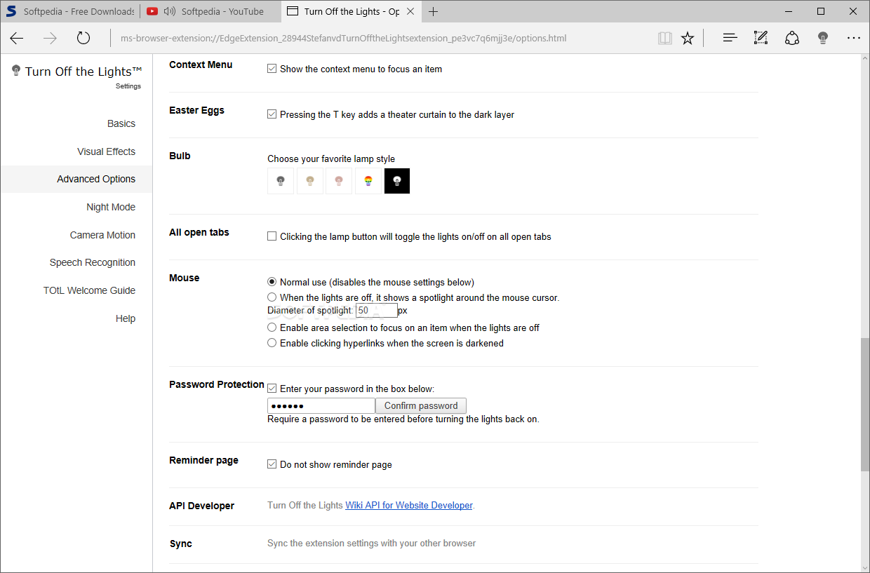 Photo #9 for Turn Off the Lights for Microsoft Edge
