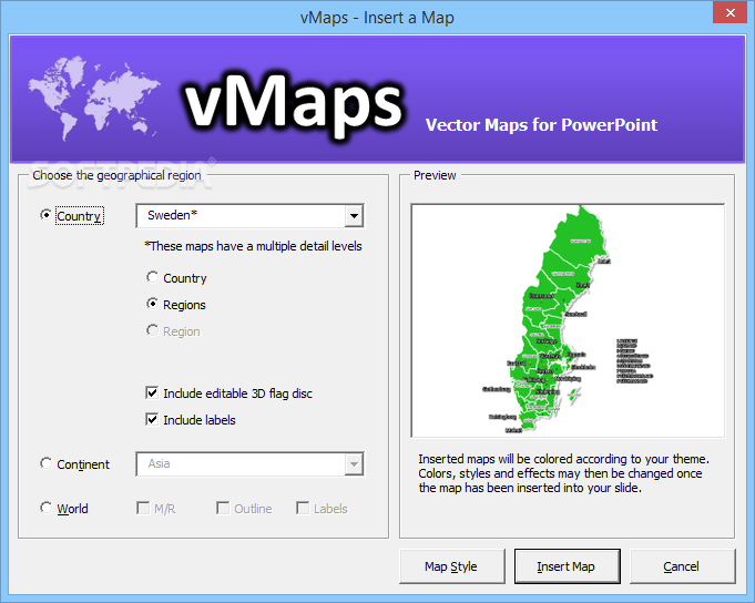 Photo #2 for vMaps for PowerPoint